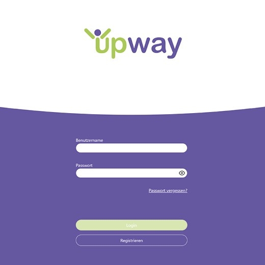 Loginzugang der App upway