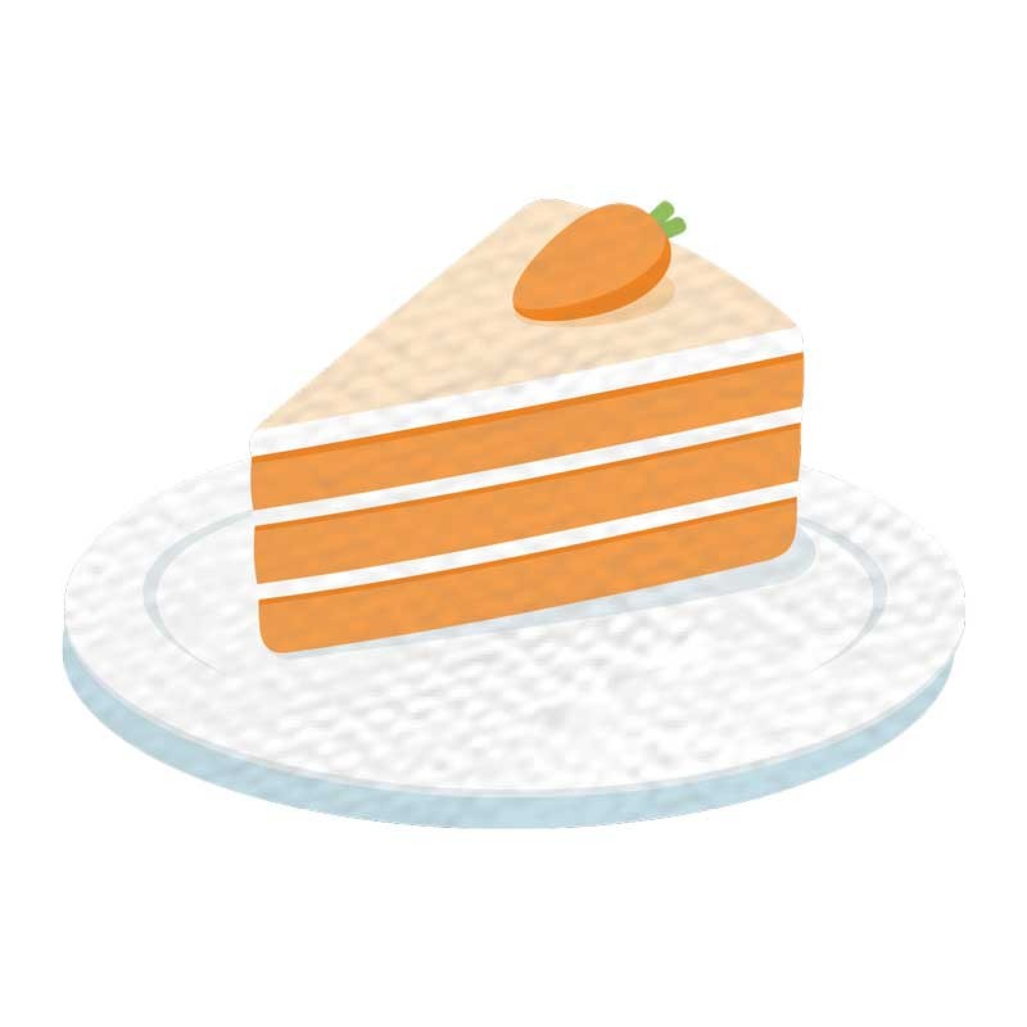 Ein Stück Kuchen auf einem Teller.