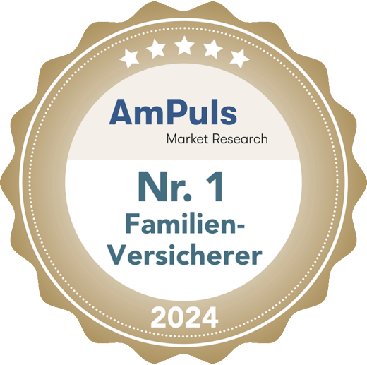 Kundenzufriedenheit - AmPuls hat die CONCORDIA im Jahr 2024 zum Familien-Versicherer Nr. 1 ernannt