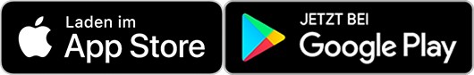 Kundenportal - Schaltflächen zum Download der myCONCORDIA-App im Apple App Store und Google Play.